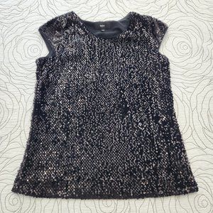 [XS] Black Sequined Mossimo Blouse